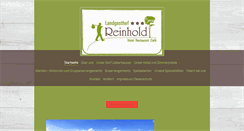 Desktop Screenshot of hotelreinhold.de